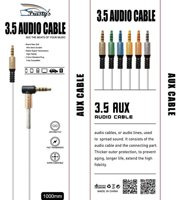 3.5AUDIO CABLE-黑色盒子